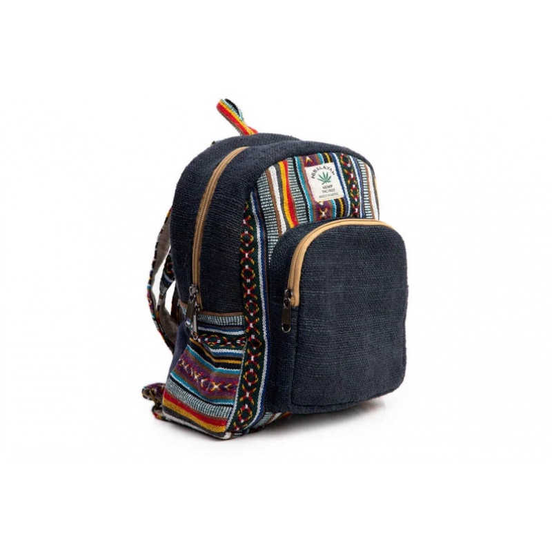 Mini Hemp Backpack Boho Bag - Eco Friendly Unisex Durable 